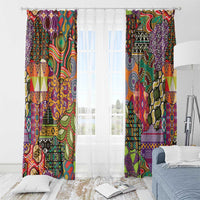 Traditional Ethnic African Vintage Motifs Window Curtain - Wonder Print Shop