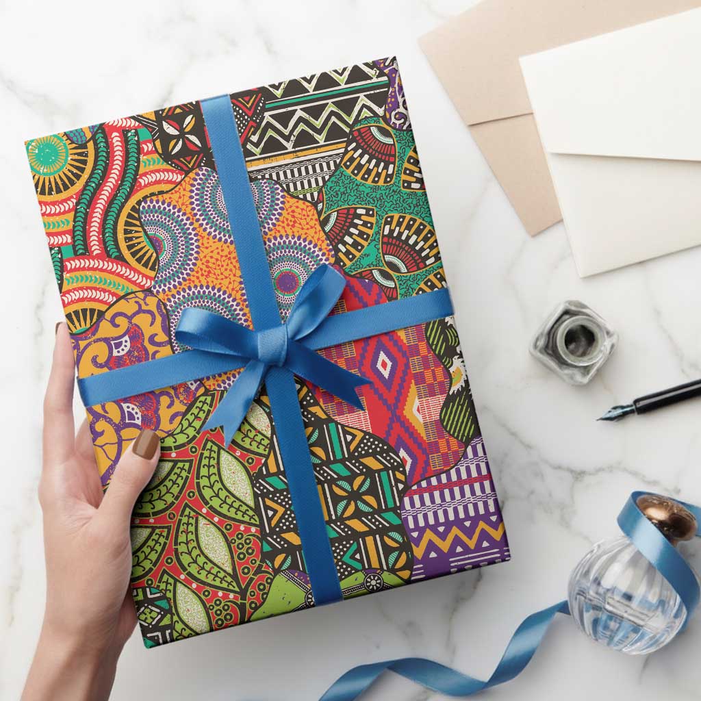 Traditional Ethnic African Vintage Motifs Wrapping Paper - Wonder Print Shop