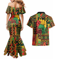 Black History Black Month Dream Like Couples Matching Mermaid Dress and Hawaiian Shirt LT9 - Wonder Print Shop
