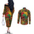 Black History Black Month Dream Like Couples Matching Off The Shoulder Long Sleeve Dress and Long Sleeve Button Shirt