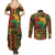 Black History Black Month Dream Like Couples Matching Summer Maxi Dress and Long Sleeve Button Shirt LT9 - Wonder Print Shop