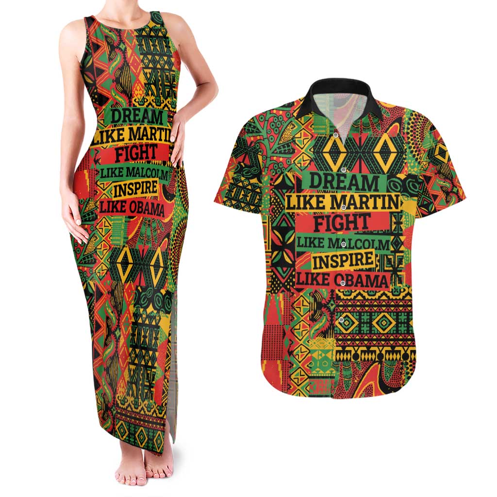 Black History Black Month Dream Like Couples Matching Tank Maxi Dress and Hawaiian Shirt LT9 - Wonder Print Shop