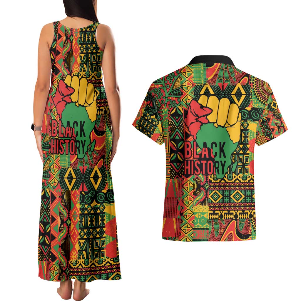 Black History Black Month Dream Like Couples Matching Tank Maxi Dress and Hawaiian Shirt LT9 - Wonder Print Shop