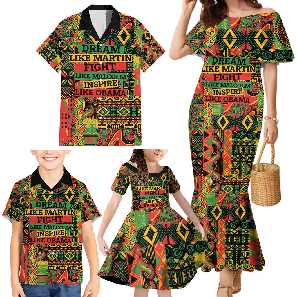 Black History Black Month Dream Like Family Matching Mermaid Dress and Hawaiian Shirt LT9 - Wonder Print Shop