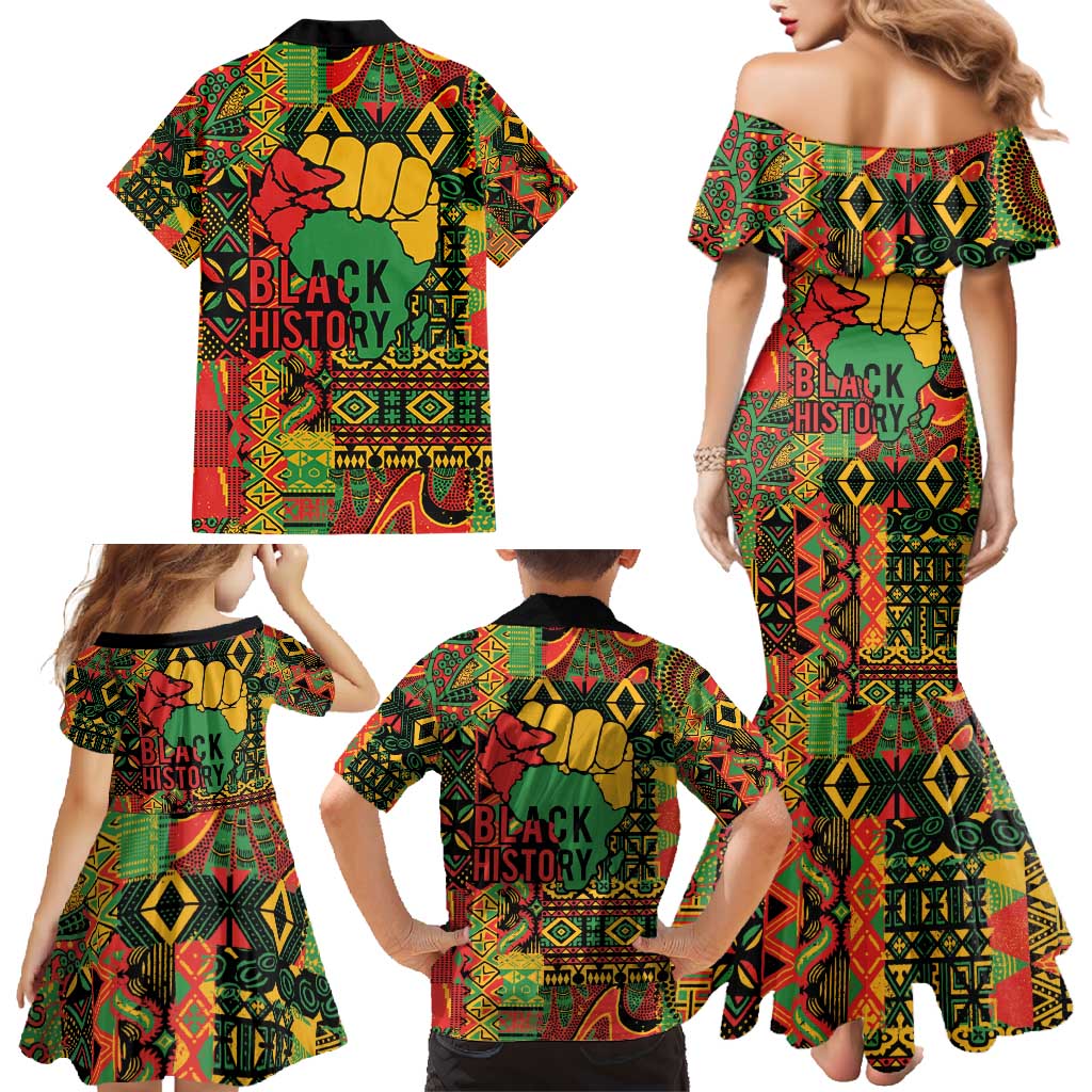 Black History Black Month Dream Like Family Matching Mermaid Dress and Hawaiian Shirt LT9 - Wonder Print Shop