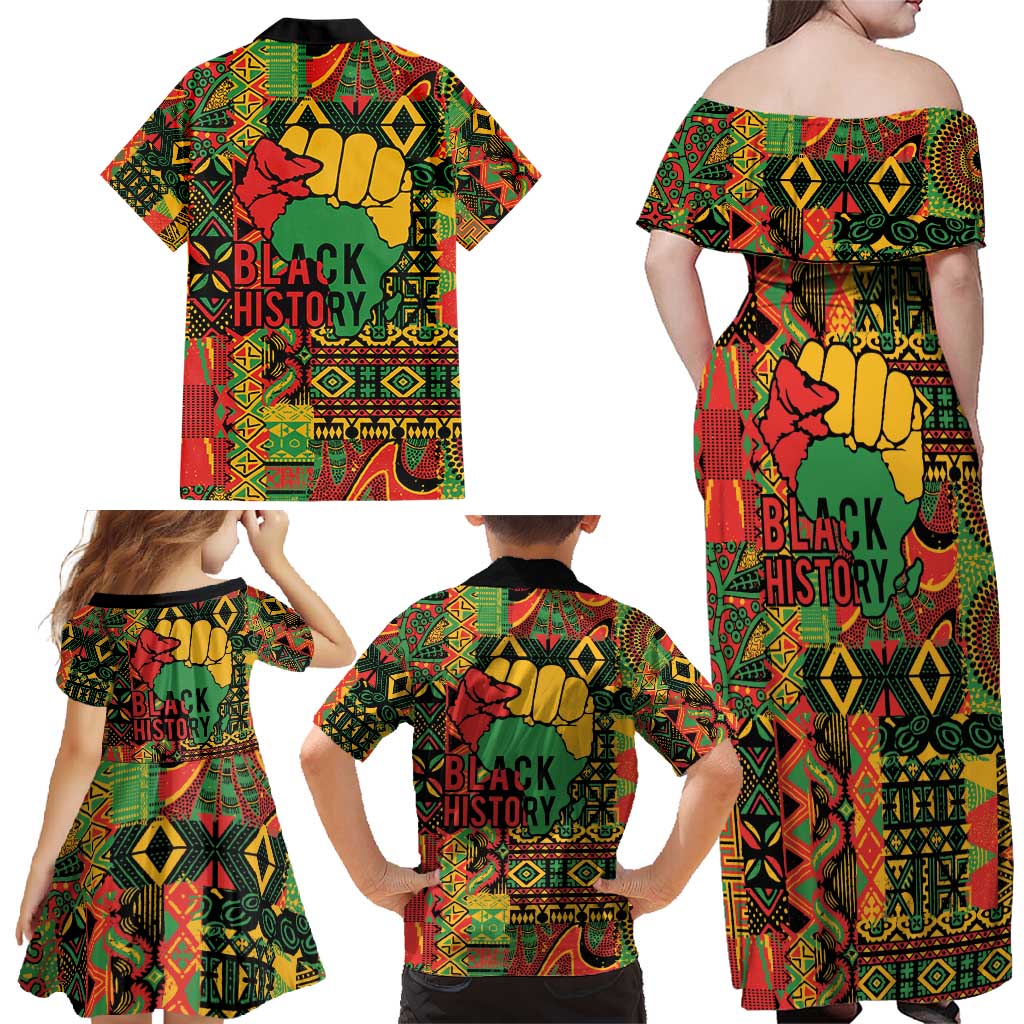 Black History Black Month Dream Like Family Matching Off Shoulder Maxi Dress and Hawaiian Shirt LT9 - Wonder Print Shop