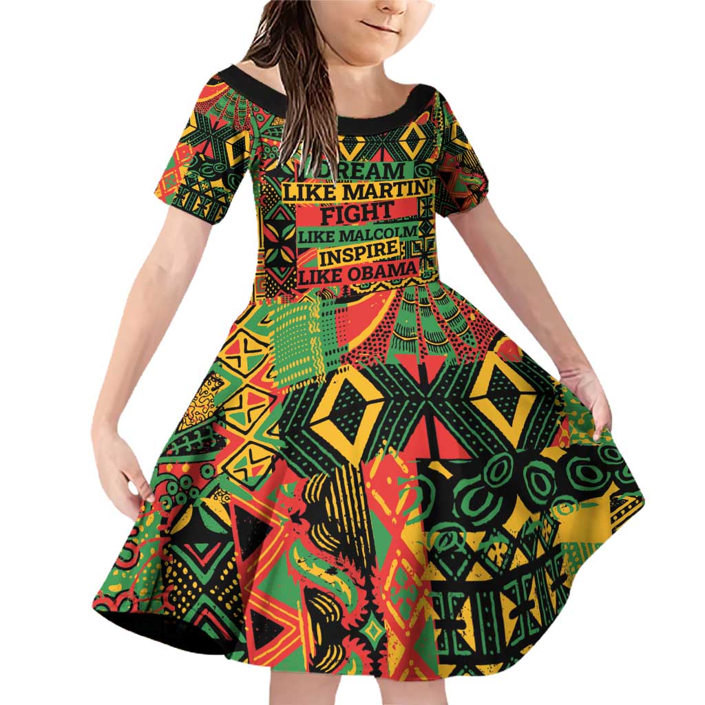 Black History Black Month Dream Like Family Matching Off Shoulder Short Dress and Hawaiian Shirt LT9 - Wonder Print Shop