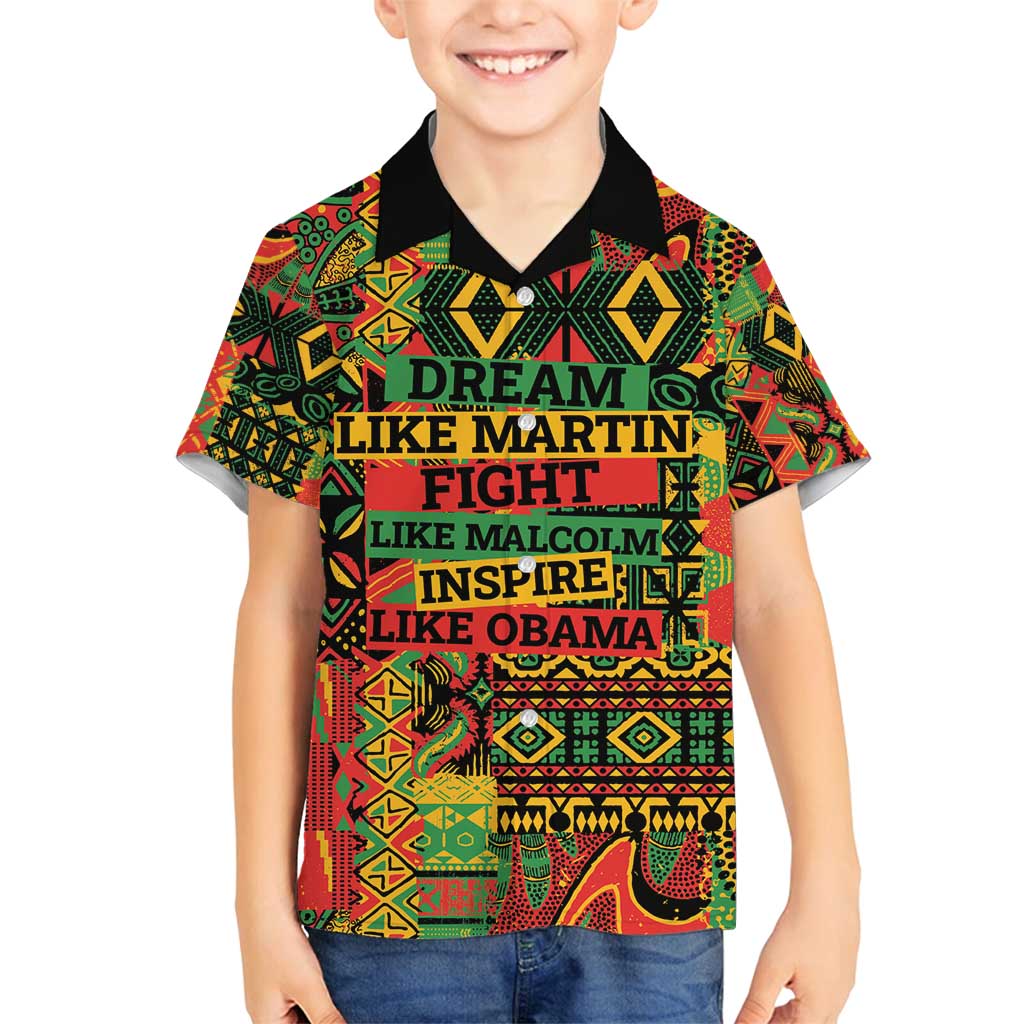 Black History Black Month Dream Like Family Matching Off Shoulder Short Dress and Hawaiian Shirt LT9 - Wonder Print Shop
