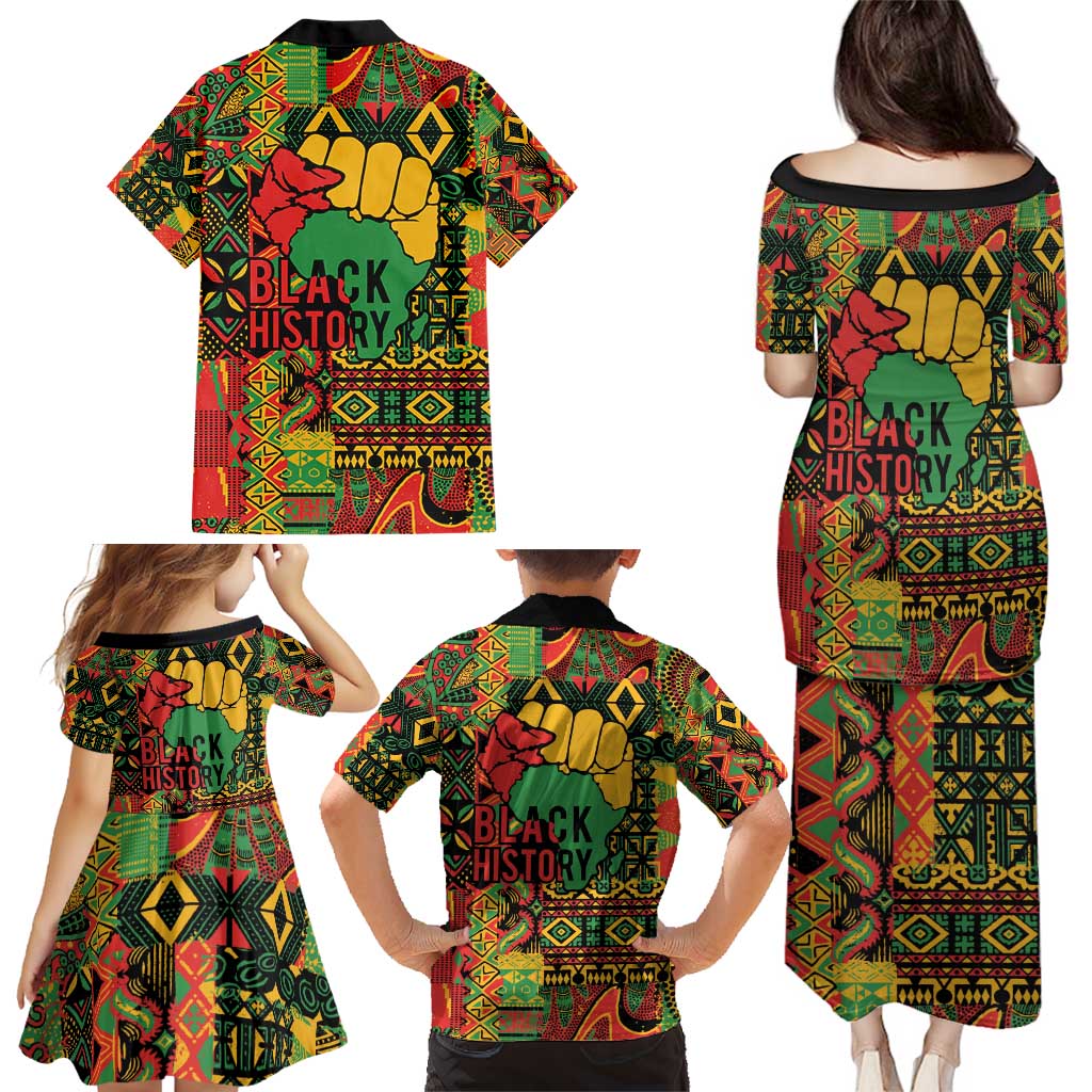 Black History Black Month Dream Like Family Matching Puletasi and Hawaiian Shirt - Wonder Print Shop