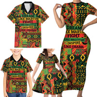 Black History Black Month Dream Like Family Matching Short Sleeve Bodycon Dress and Hawaiian Shirt - Wonder Print Shop