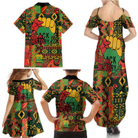 Black History Black Month Dream Like Family Matching Summer Maxi Dress and Hawaiian Shirt - Wonder Print Shop