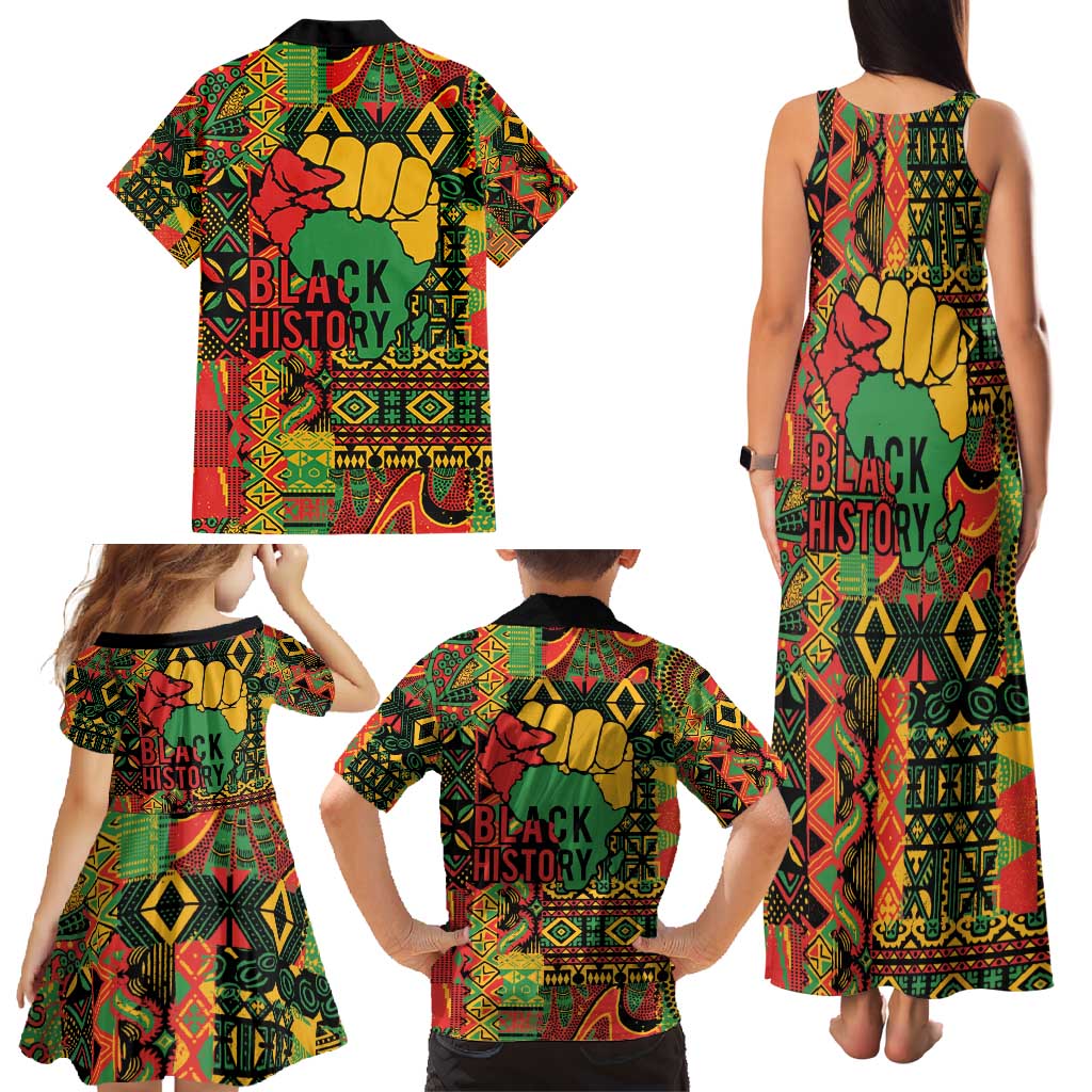 Black History Black Month Dream Like Family Matching Tank Maxi Dress and Hawaiian Shirt - Wonder Print Shop