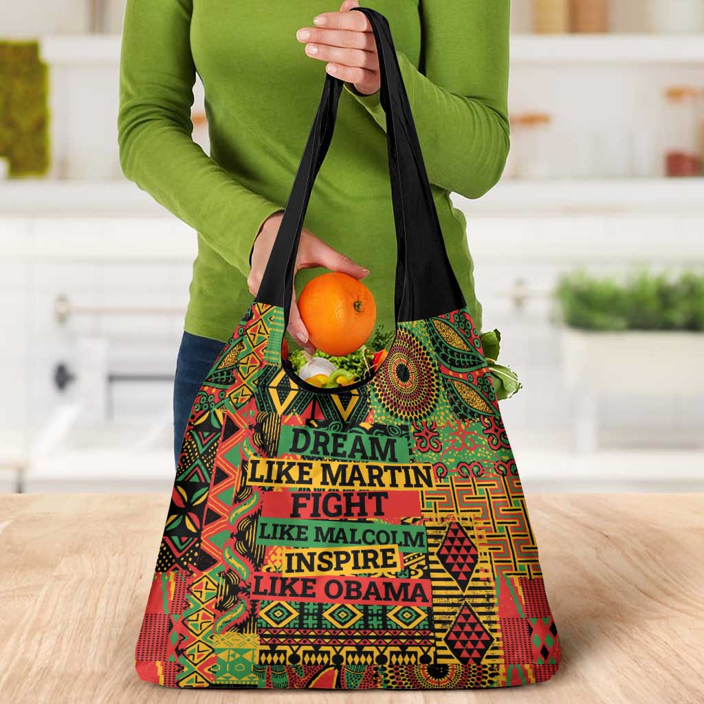 Black History Black Month Dream Like Grocery Bag