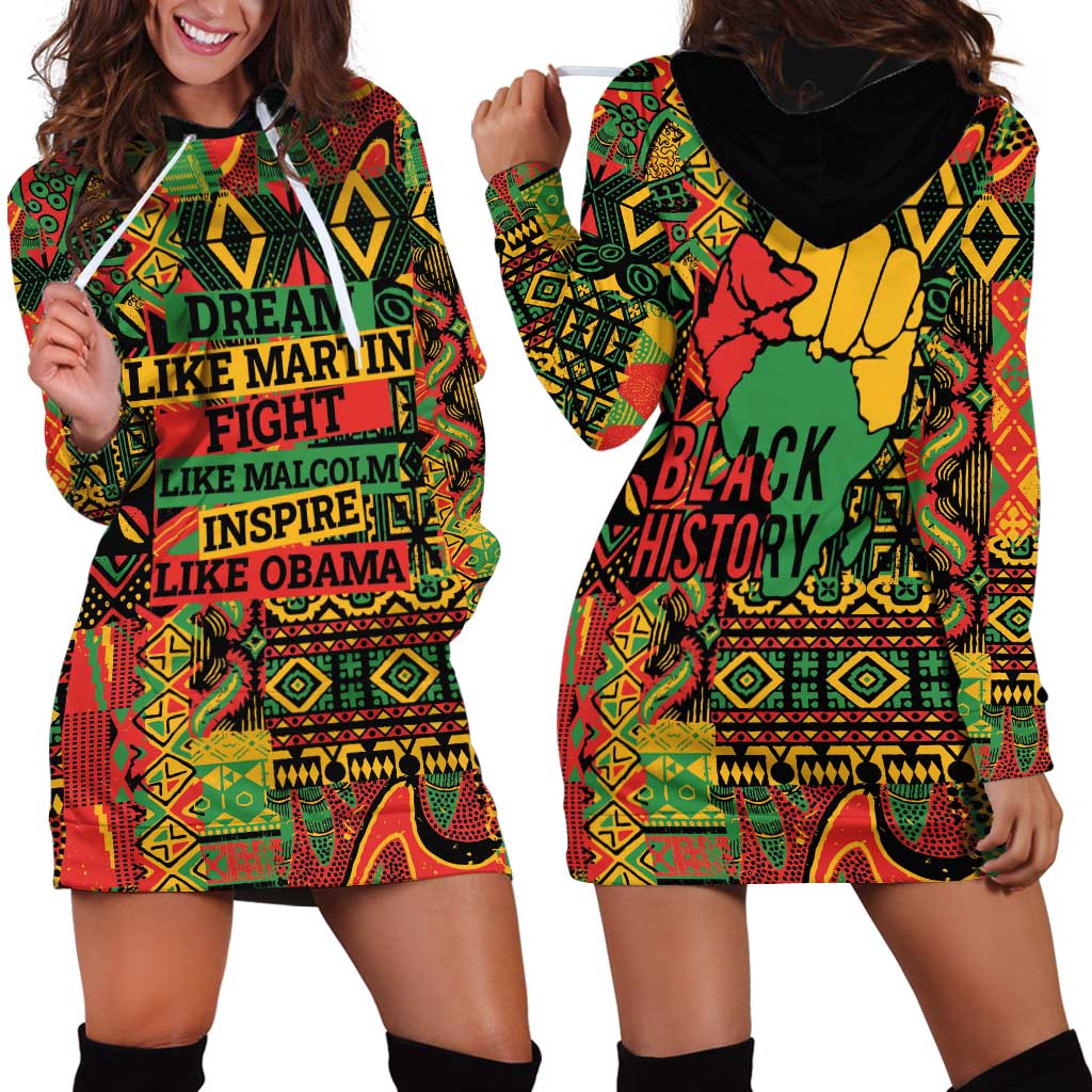 Black History Black Month Dream Like Hoodie Dress - Wonder Print Shop
