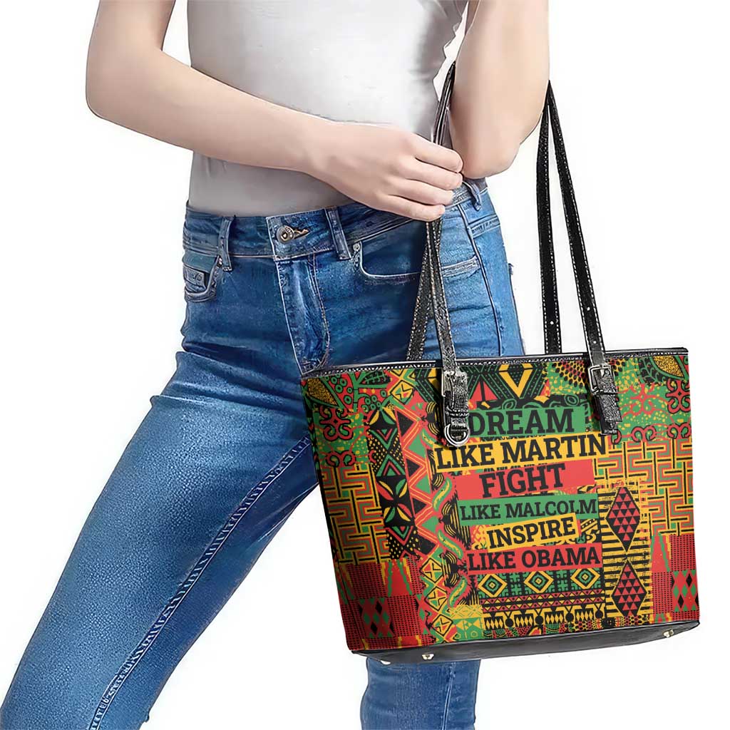 Black History Black Month Dream Like Leather Tote Bag - Wonder Print Shop