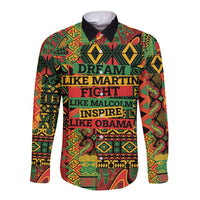 Black History Black Month Dream Like Long Sleeve Button Shirt - Wonder Print Shop