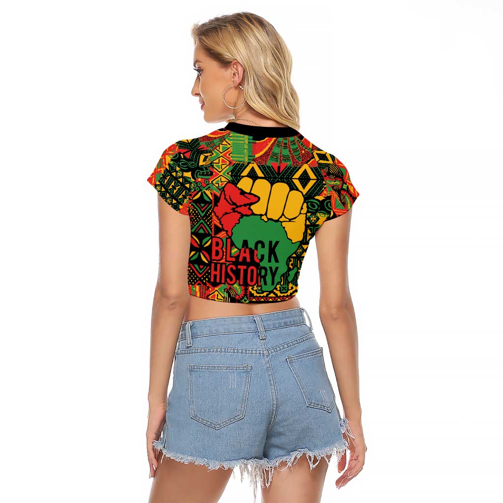 Black History Black Month Dream Like Raglan Cropped T Shirt - Wonder Print Shop