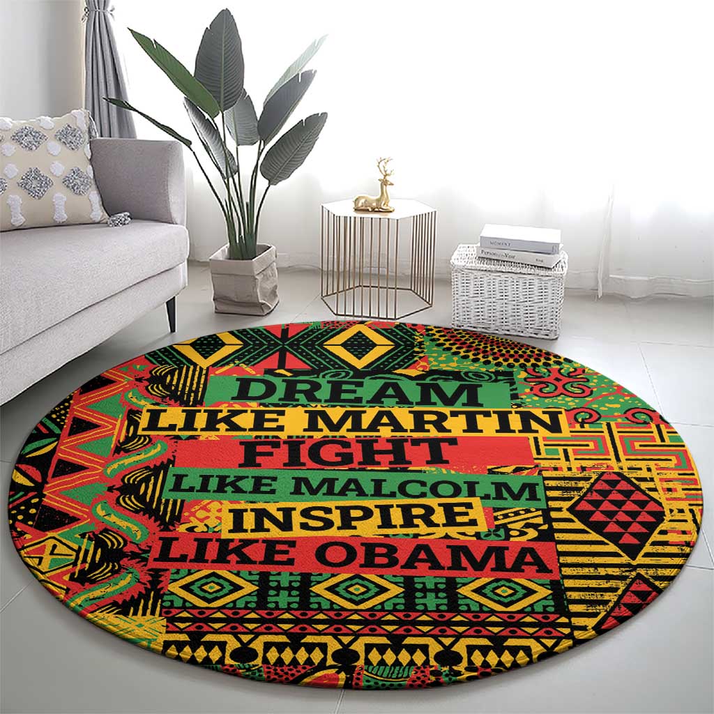 Black History Black Month Dream Like Round Carpet
