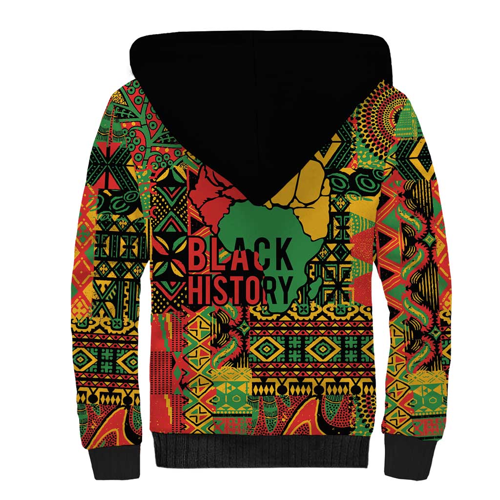 Black History Black Month Dream Like Sherpa Hoodie - Wonder Print Shop
