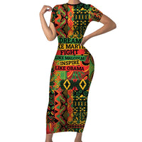 Black History Black Month Dream Like Short Sleeve Bodycon Dress - Wonder Print Shop