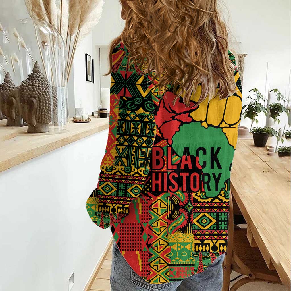Black History Black Month Dream Like Women Casual Shirt - Wonder Print Shop