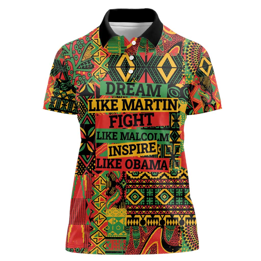 Black History Black Month Dream Like Women Polo Shirt - Wonder Print Shop