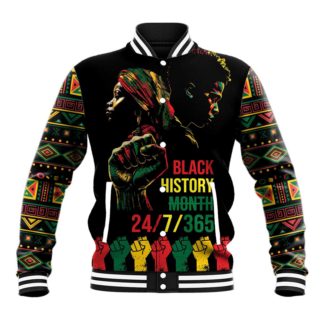 When I'm Born I'm Black Baseball Jacket Black History Black Month LT9 - Wonder Print Shop