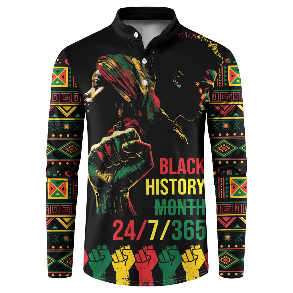When I'm Born I'm Black Button Sweatshirt Black History Black Month LT9 - Wonder Print Shop