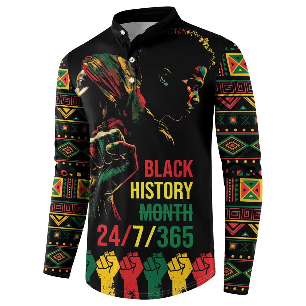 When I'm Born I'm Black Button Sweatshirt Black History Black Month LT9 - Wonder Print Shop