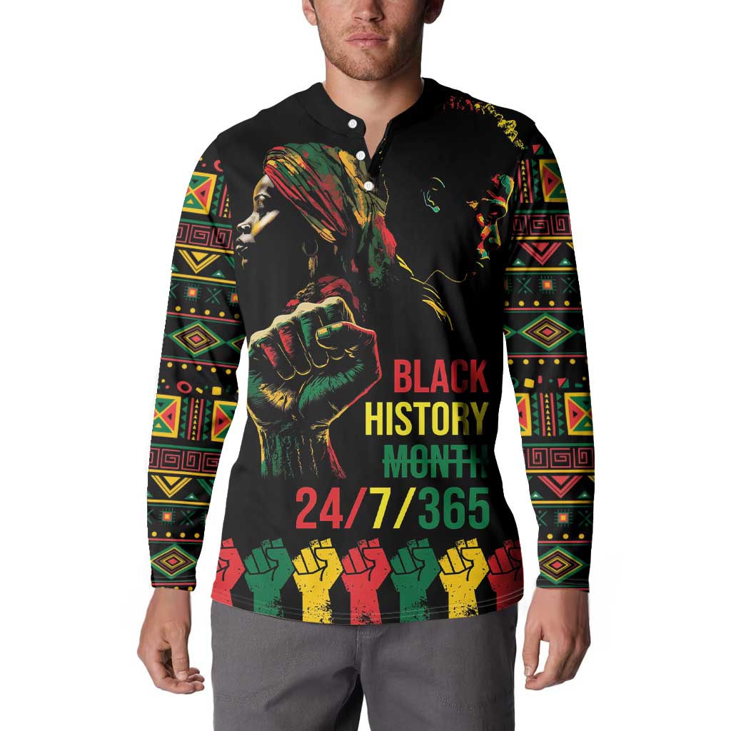 When I'm Born I'm Black Button Sweatshirt Black History Black Month LT9 - Wonder Print Shop