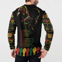 When I'm Born I'm Black Button Sweatshirt Black History Black Month LT9 - Wonder Print Shop