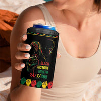When I'm Born I'm Black 4 in 1 Can Cooler Tumbler Black History Black Month LT9 - Wonder Print Shop