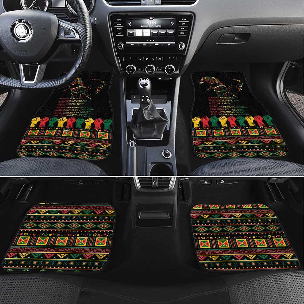 When I'm Born I'm Black Car Mats Black History Black Month LT9 - Wonder Print Shop