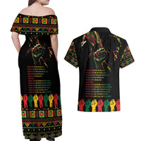 When I'm Born I'm Black Couples Matching Off Shoulder Maxi Dress and Hawaiian Shirt Black History Black Month LT9 - Wonder Print Shop