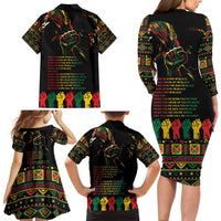 When I'm Born I'm Black Family Matching Long Sleeve Bodycon Dress and Hawaiian Shirt Black History Black Month LT9 - Wonder Print Shop