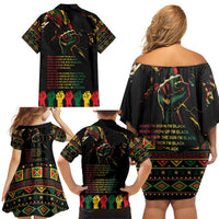 When I'm Born I'm Black Family Matching Off Shoulder Short Dress and Hawaiian Shirt Black History Black Month LT9 - Wonder Print Shop