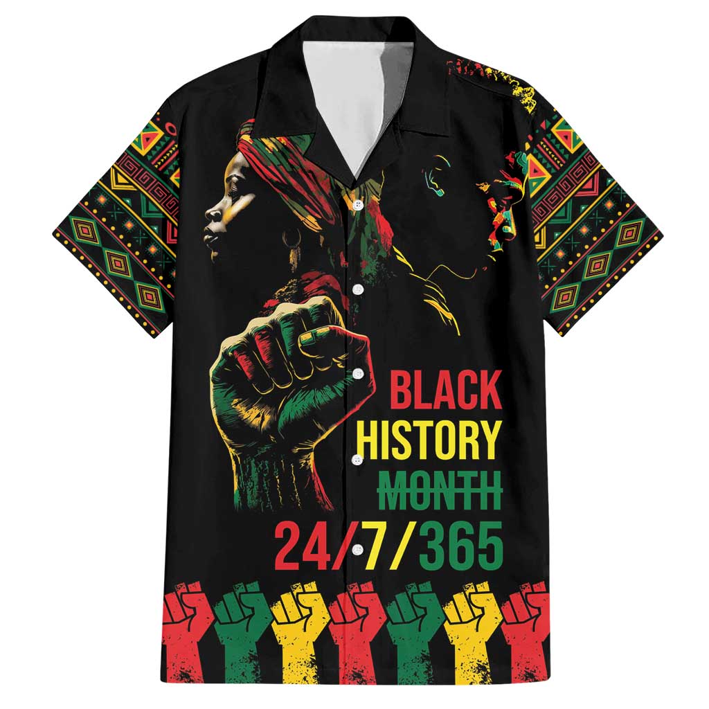 When I'm Born I'm Black Family Matching Short Sleeve Bodycon Dress and Hawaiian Shirt Black History Black Month - Wonder Print Shop