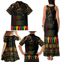 When I'm Born I'm Black Family Matching Tank Maxi Dress and Hawaiian Shirt Black History Black Month - Wonder Print Shop