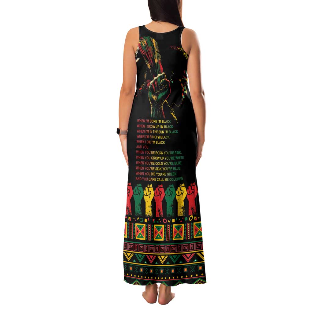 When I'm Born I'm Black Family Matching Tank Maxi Dress and Hawaiian Shirt Black History Black Month - Wonder Print Shop