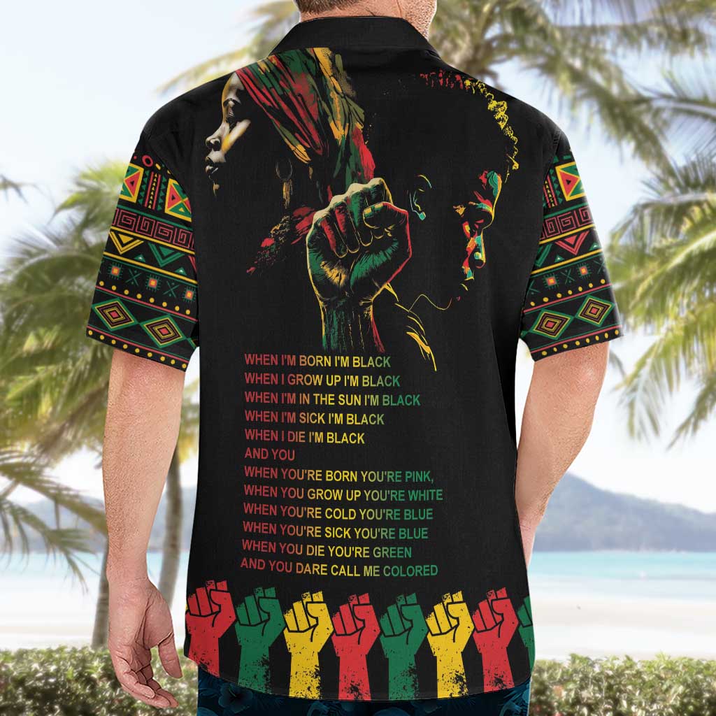 When I'm Born I'm Black Hawaiian Shirt Black History Black Month - Wonder Print Shop