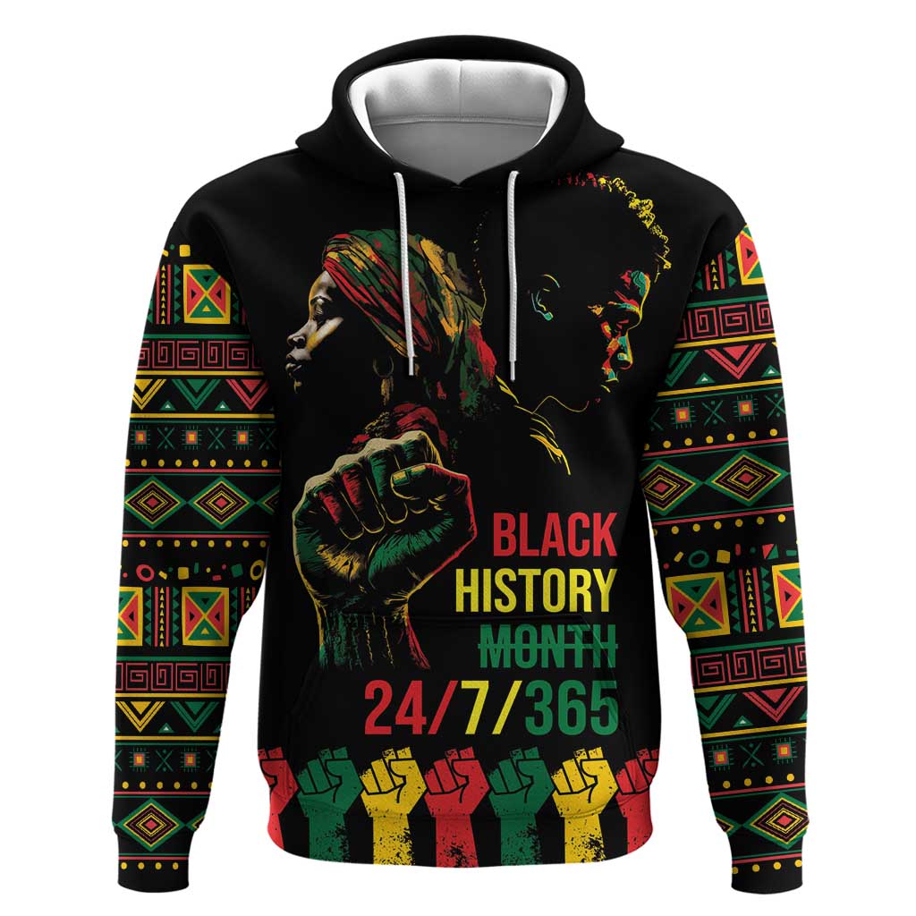When I'm Born I'm Black Hoodie Black History Black Month - Wonder Print Shop