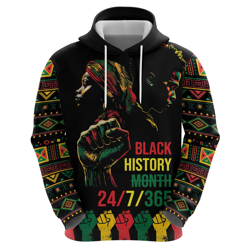 When I'm Born I'm Black Hoodie Black History Black Month - Wonder Print Shop
