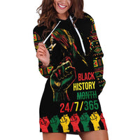 When I'm Born I'm Black Hoodie Dress Black History Black Month - Wonder Print Shop