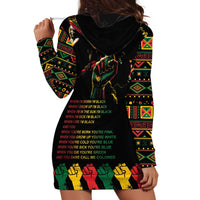 When I'm Born I'm Black Hoodie Dress Black History Black Month - Wonder Print Shop
