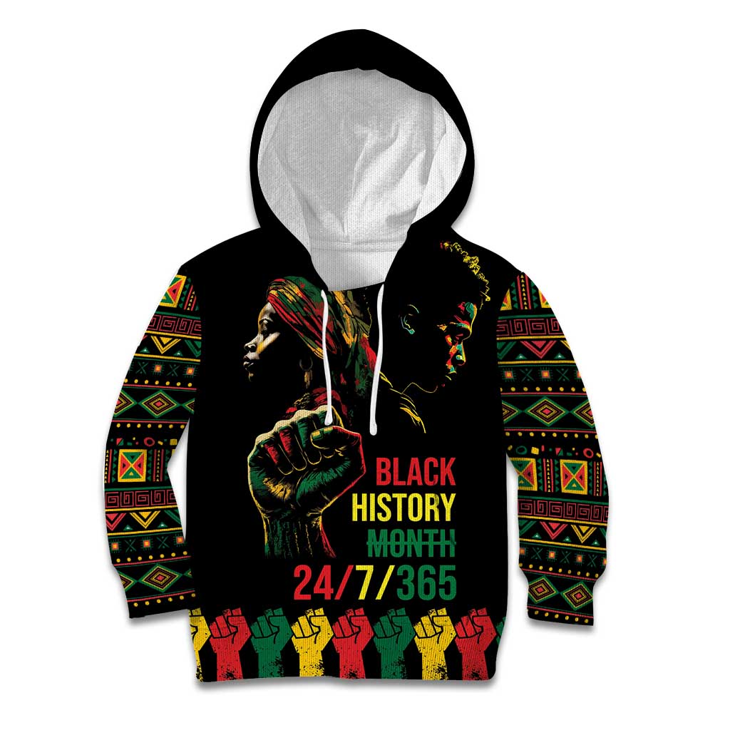 When I'm Born I'm Black Kid Hoodie Black History Black Month - Wonder Print Shop