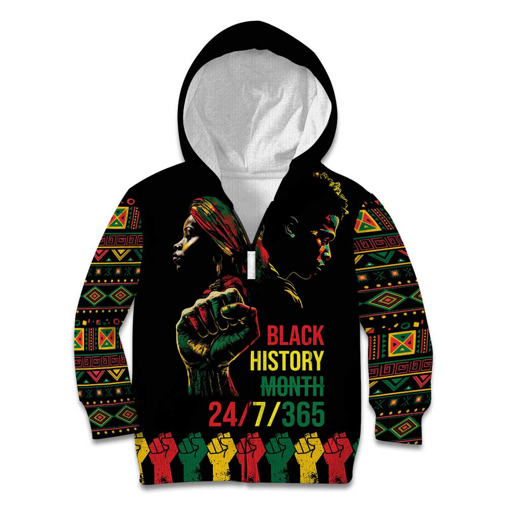 When I'm Born I'm Black Kid Hoodie Black History Black Month - Wonder Print Shop