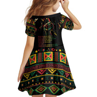 When I'm Born I'm Black Kid Short Sleeve Dress Black History Black Month - Wonder Print Shop