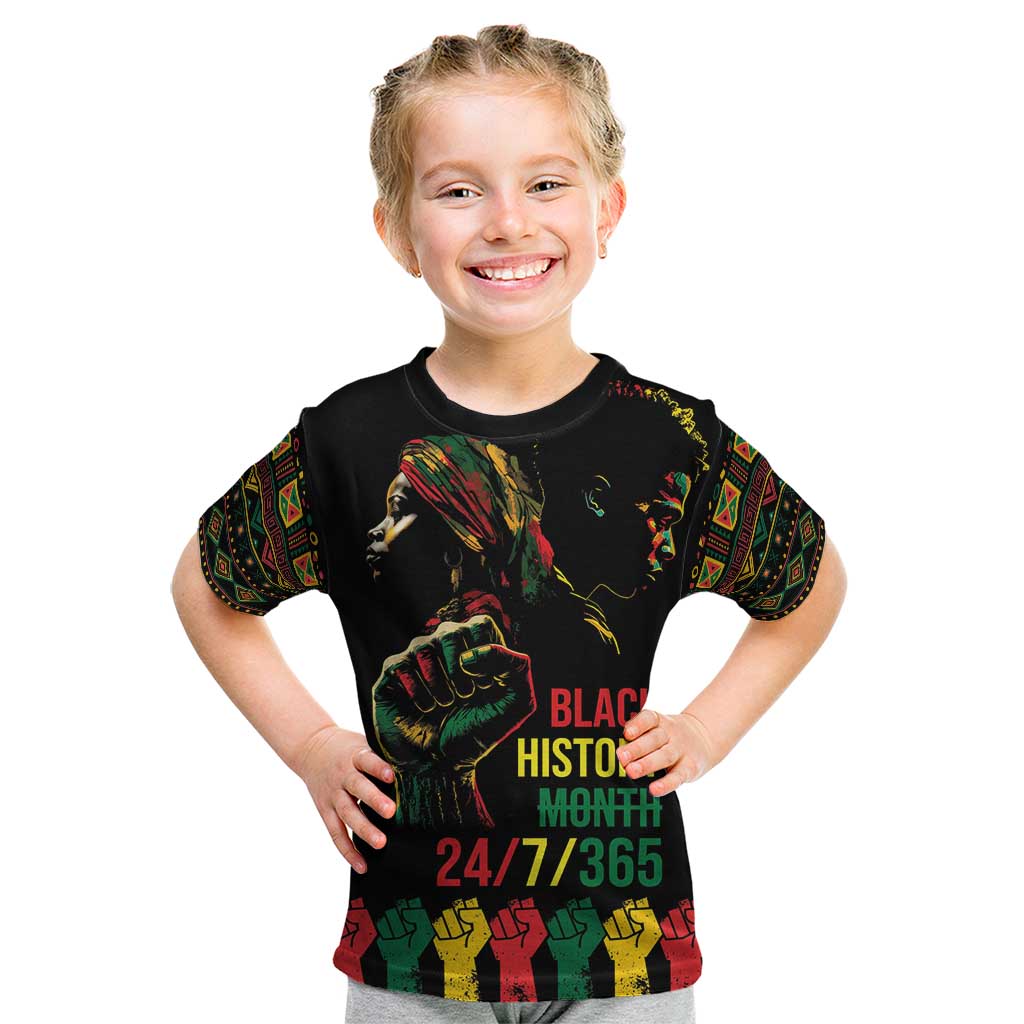 When I'm Born I'm Black Kid T Shirt Black History Black Month - Wonder Print Shop