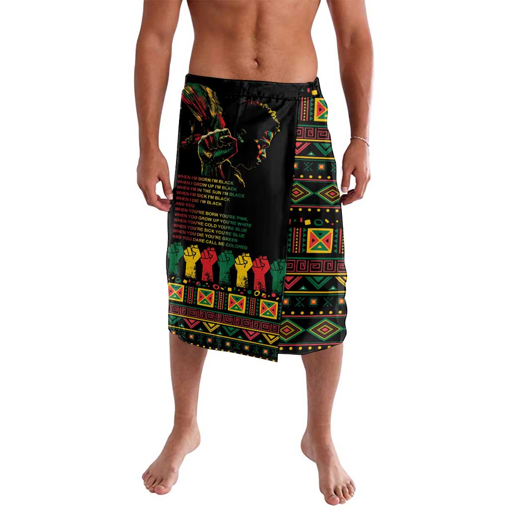 When I'm Born I'm Black Lavalava Black History Black Month - Wonder Print Shop
