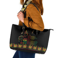 When I'm Born I'm Black Leather Tote Bag Black History Black Month - Wonder Print Shop